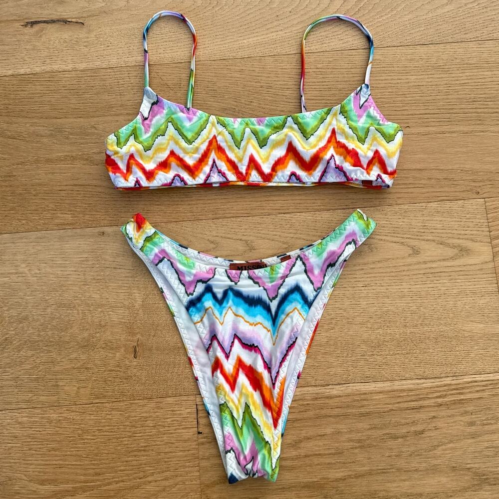 Missoni - Zig Zag Print Bikini in Multicolor